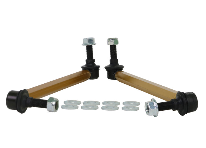 Whiteline Universal Sway Bar - Link Assembly Heavy Duty 330mm-355mm Adjustable Steel Ball - Bull Strap