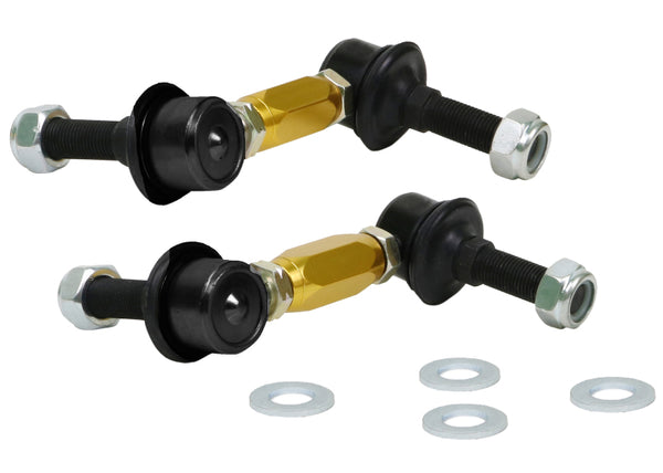 Whiteline Universal Sway Bar Link Assembly Heavy Duty Adjustable Ball/Ball Style - Bull Strap