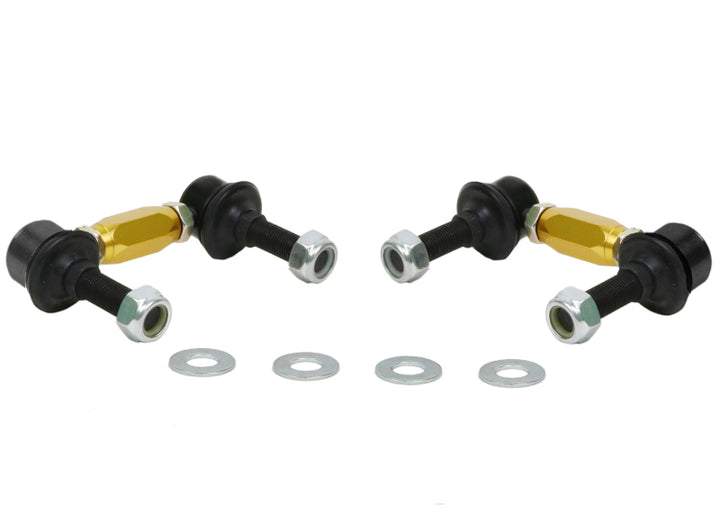 Whiteline Universal Sway Bar Link Assembly Heavy Duty Adjustable Ball/Ball Style - Bull Strap