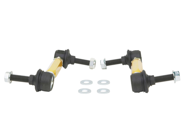 Whiteline Universal Swaybar Link Kit-Heavy Duty Adj Steel Ball w/ 10mm Ball Stud - Bull Strap
