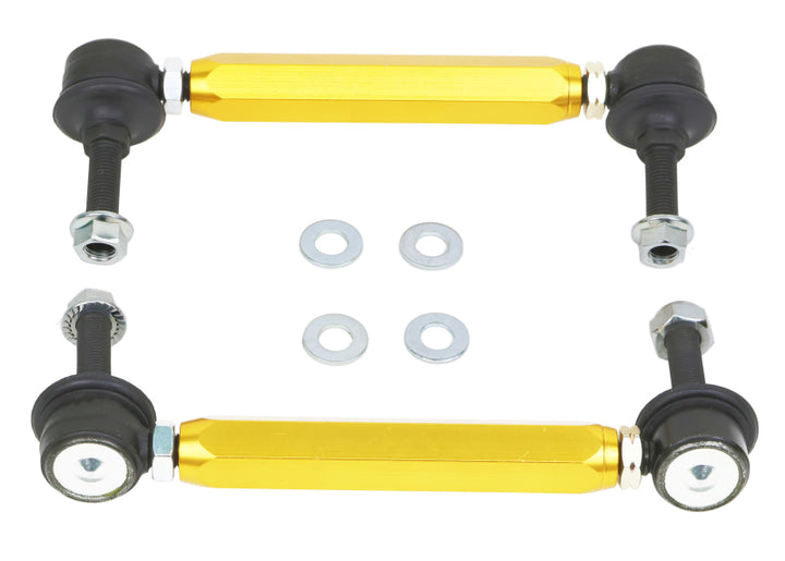 Whiteline Universal Swaybar Link Kit-Heavy Duty Adjustable 10mm Ball/Ball Style - Bull Strap