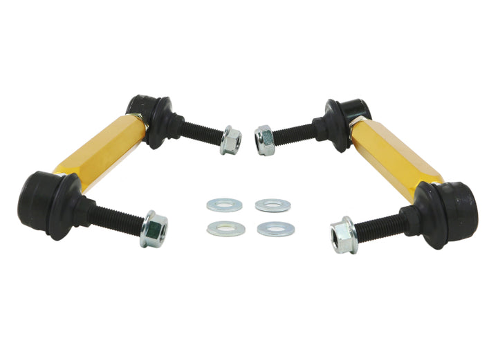 Whiteline Universal Swaybar Link Kit-Heavy Duty Adjustable 10mm Ball/Ball Style - Bull Strap