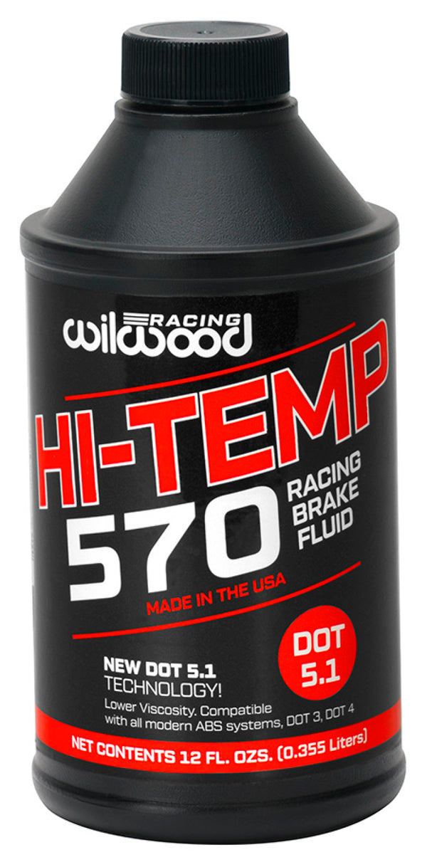 Wilwood 570 Brake Fluid - 6 Pack 12 oz Bottles - Bull Strap
