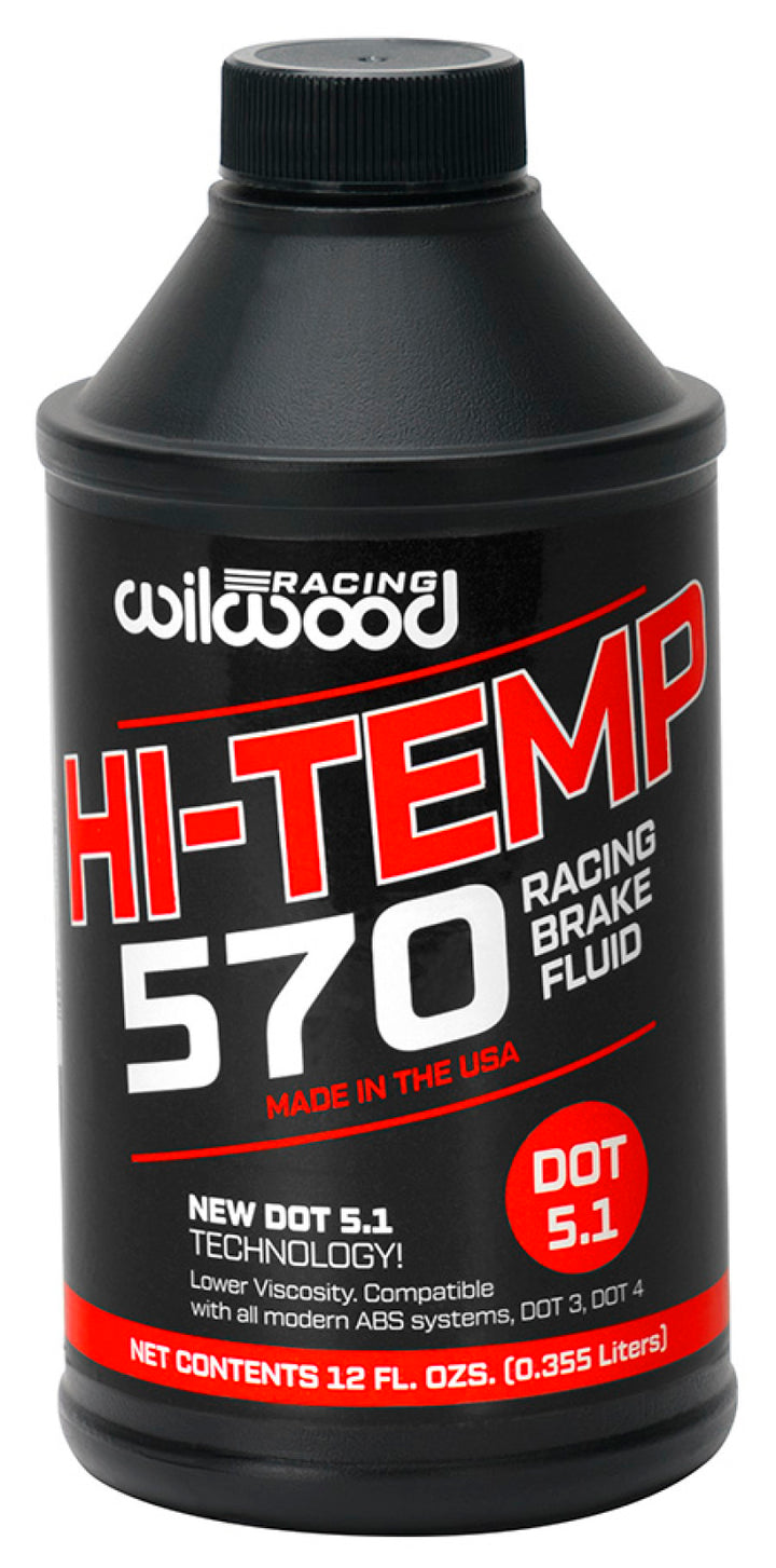 Wilwood 570 Brake Fluid - 6 Pack 12 oz Bottles - Bull Strap