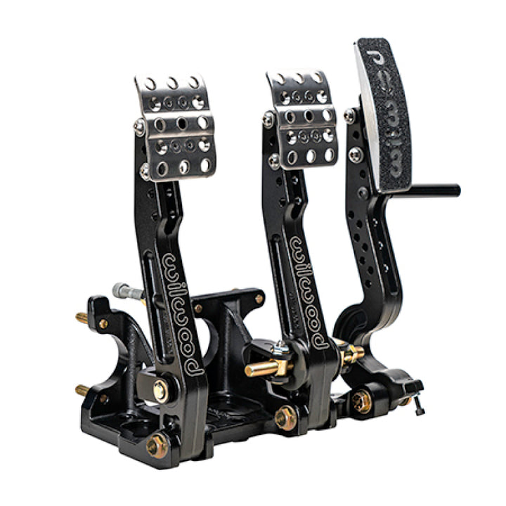 Wilwood Adjustable Balance Bar Brake, Clutch, Throttle - Floor Mount - 4.75-5.75:1 - Bull Strap