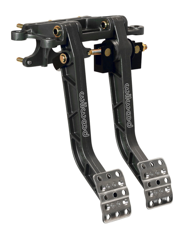 Wilwood Adjustable Dual Pedal - Brake / Clutch - Fwd. Swing Mount - 6.25:1 - Bull Strap
