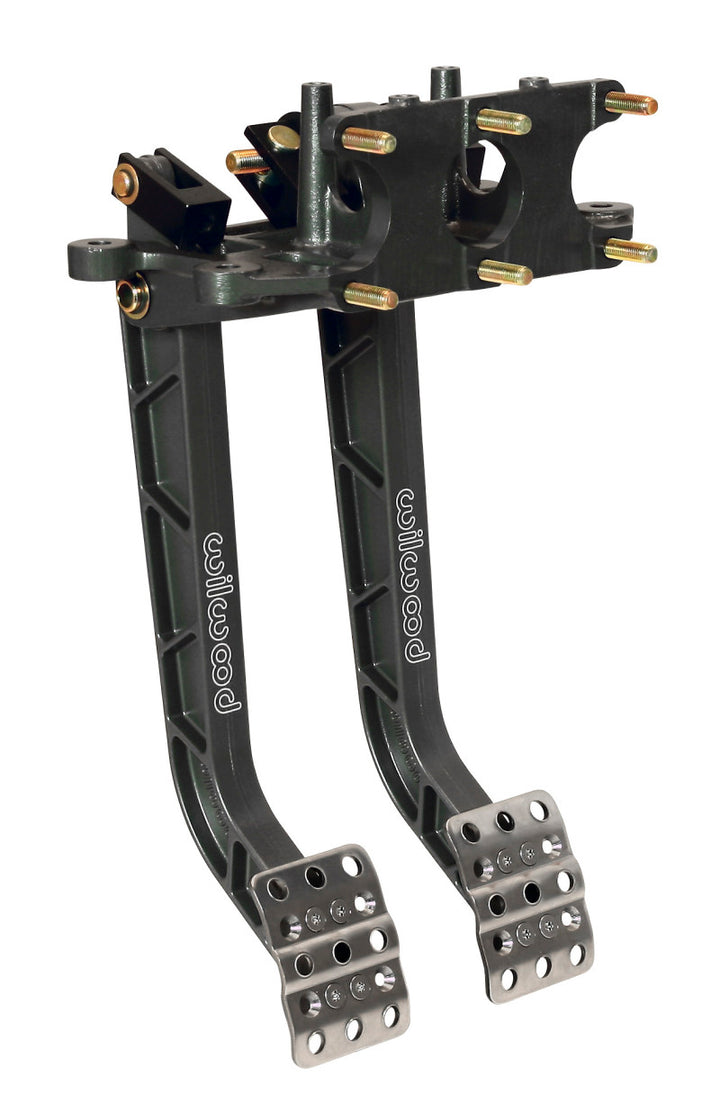 Wilwood Adjustable Dual Pedal - Brake / Clutch - Rev. Swing Mount - 6.25:1 - Bull Strap