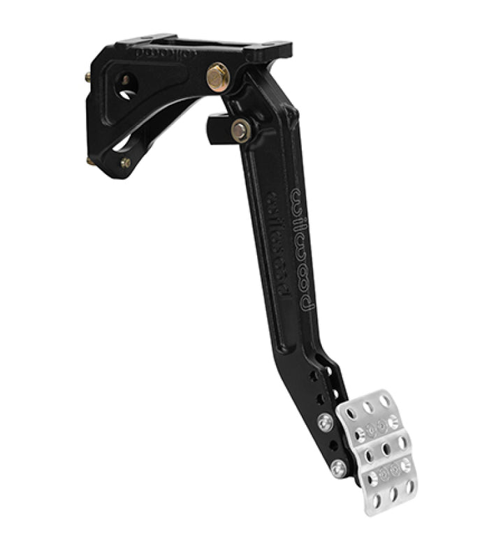 Wilwood Adjustable Single Clutch Pedal - Swing Mount - 6.25-7:1 - Bull Strap