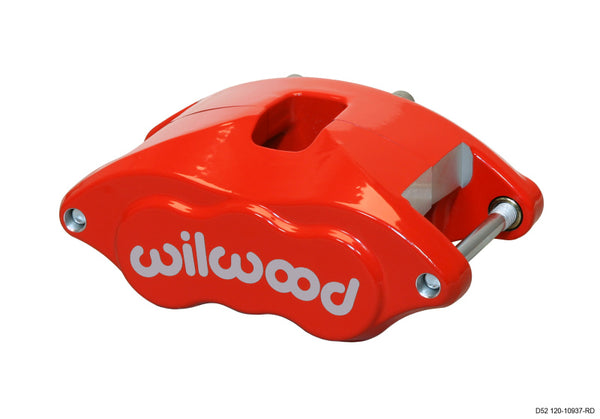 Wilwood Caliper-D52-Red 2.00/2.00in Pistons 1.04in Disc - Bull Strap