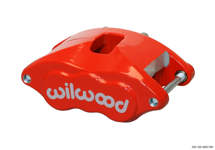 Wilwood Caliper-D52-Red 2.00/2.00in Pistons 1.04in Disc - Bull Strap