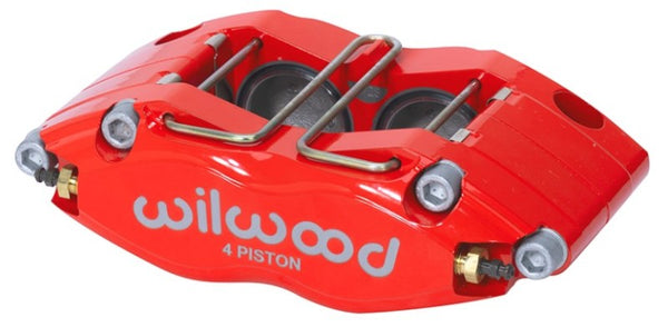 Wilwood Caliper- DPR-DS - Red 1.25in Piston .38/.500in Rotor - Dust Seal - Bull Strap