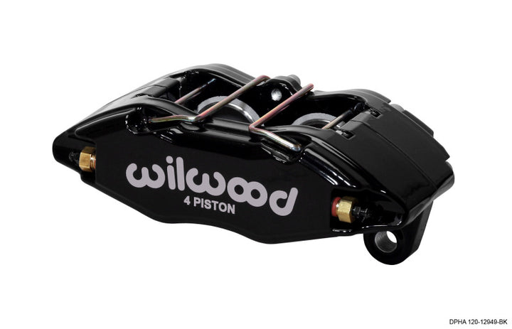 Wilwood Caliper-Dynapro Honda/Acura - Black Powder 1.62in Pistons .83in Disc - Bull Strap