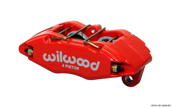 Wilwood Caliper-Dynapro Honda/Acura - Red 1.62in Pistons .83in Disc - Bull Strap