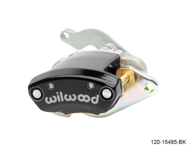 Wilwood Caliper - MC4 Mechanical Left Hand - Black 1.19in Piston 1.10in Rotor - Black - Bull Strap