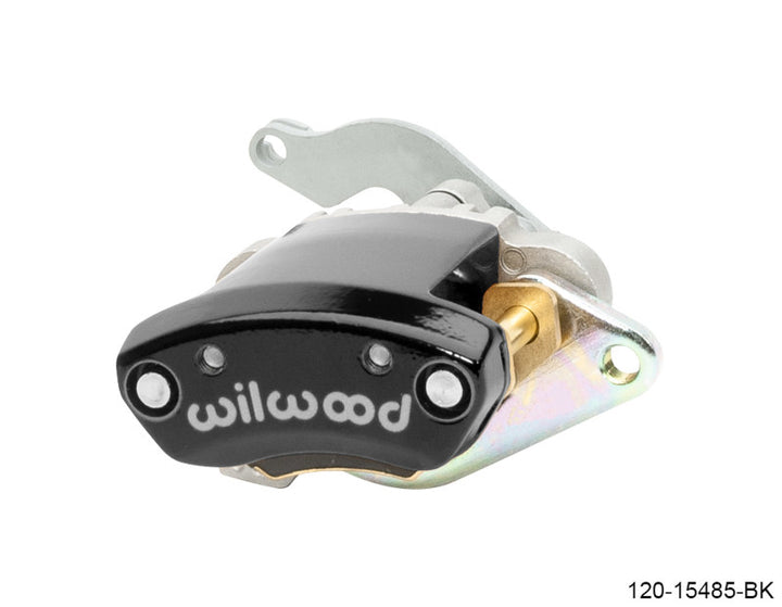 Wilwood Caliper - MC4 Mechanical Left Hand - Black 1.19in Piston 1.10in Rotor - Black - Bull Strap
