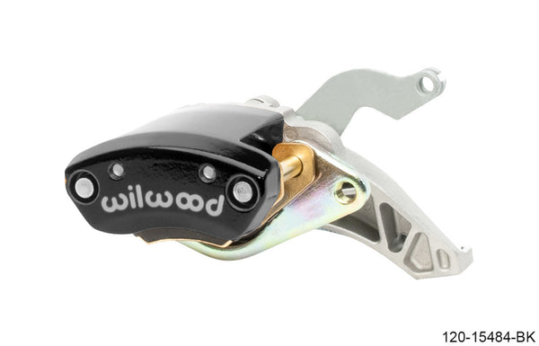 Wilwood Caliper - MC4 Mechanical Right Hand - Black 1.19in Piston 1.10in Rotor - Black - Bull Strap
