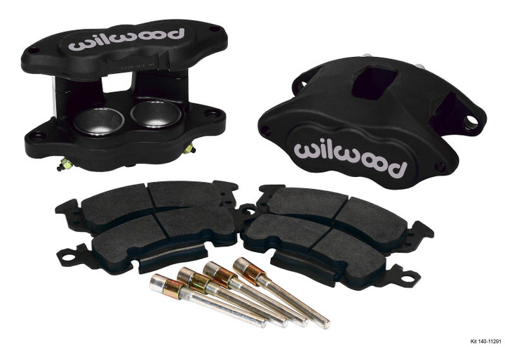 Wilwood D52 Front Caliper Kit - Gray Type III Ano 2.00 / 2.00in Piston 1.04in Rotor - Bull Strap