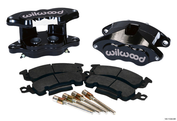 Wilwood D52 Rear Caliper Kit - Black Powder 1.25 / 1.25in Piston 1.28in Rotor - Bull Strap