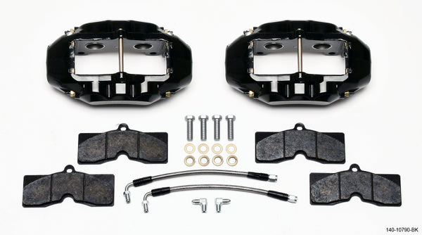 Wilwood D8-4 Rear Caliper Kit Black Corvette C2 / C3 65-82 - Bull Strap