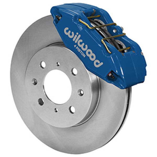 Wilwood DPHA Front Caliper & Rotor Kit Honda / Acura w/ 262mm OE Rotor - Competition Blue - Bull Strap