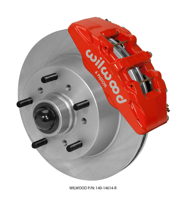 Wilwood Dynapro 6 Front Kit 11.75 Rotor Red 68-72 Ford F100 - Bull Strap