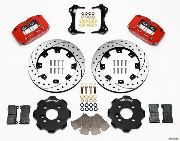 Wilwood Dynapro Radial Front Kit 12.19in Drilled Red Mini Cooper - Bull Strap