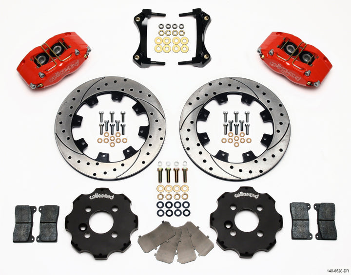 Wilwood Dynapro Radial Front Kit 12.19in Drilled Red Mini Cooper - Bull Strap