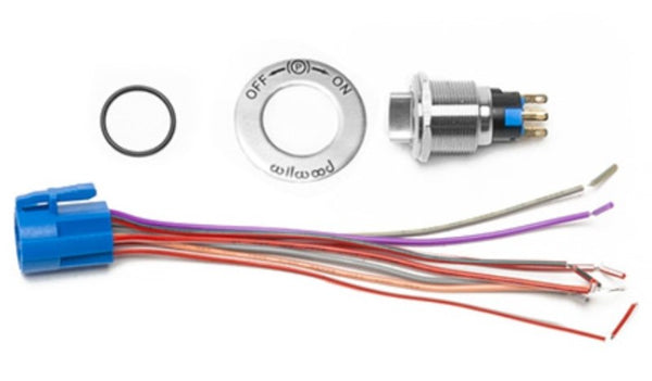Wilwood Electronic Parking Brake Caliper Switch Kit w/ On/Off Sticker - Bull Strap
