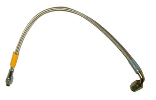 Wilwood Flexline Brake Line 18in OAL -3AN to -3AN Female 90 Degree - Bull Strap