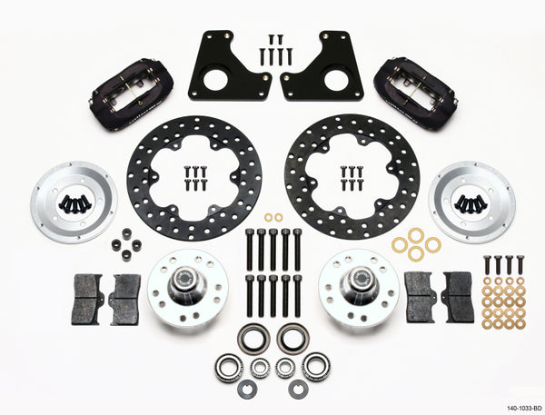 Wilwood Forged Dynalite Front Drag Kit Drilled Rotor 79-87 GM G Body - Bull Strap