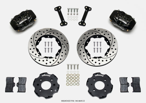 Wilwood Forged Dynalite Front Hat Kit 11.00in Drilled Integra/Civic w/Fac.240mm Rtr - Bull Strap