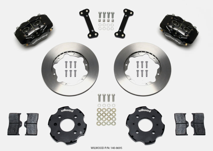 Wilwood Forged Dynalite Front Hat Kit 11.00in Integra/Civic w/Fac.240mm Rtr - Bull Strap