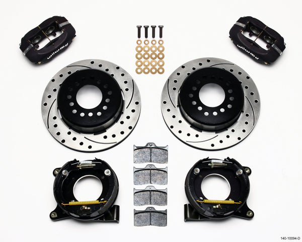 Wilwood Forged Dynalite P/S Park Brake Kit Drilled Chevy C-10 2.42 Offset 5-lug - Bull Strap