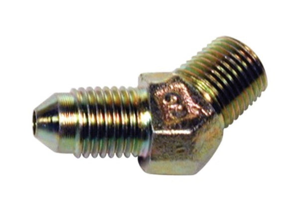 Wilwood Inlet Fitting - 1/8-27 NPT to -3 (45) - Bull Strap