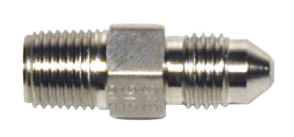 Wilwood Inlet Fitting - 1/8-27 NPT to -3 (Straight) - Bull Strap