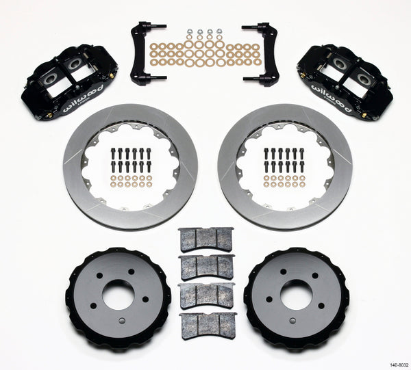 Wilwood Narrow Superlite 4R Rear Kit 12.88in 97-04 Corvette C5/Z06 - Bull Strap