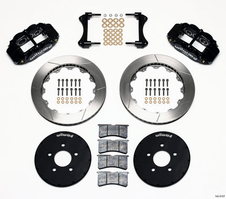 Wilwood Narrow Superlite 6R Front Hat Kit 12.88in 1994-2004 Mustang - Bull Strap