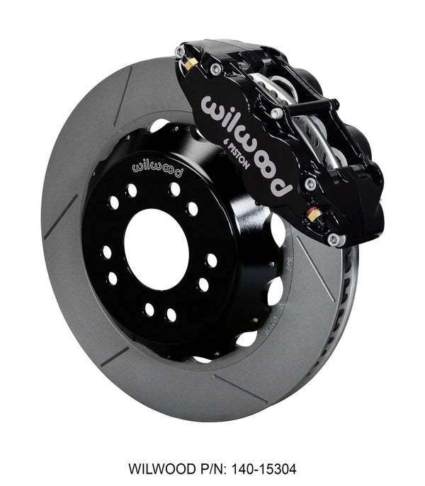 Wilwood Narrow Superlite 6R Front Hat Kit 14.00 63-87 C10 w/ Wilwood Pro Spindles - Bull Strap