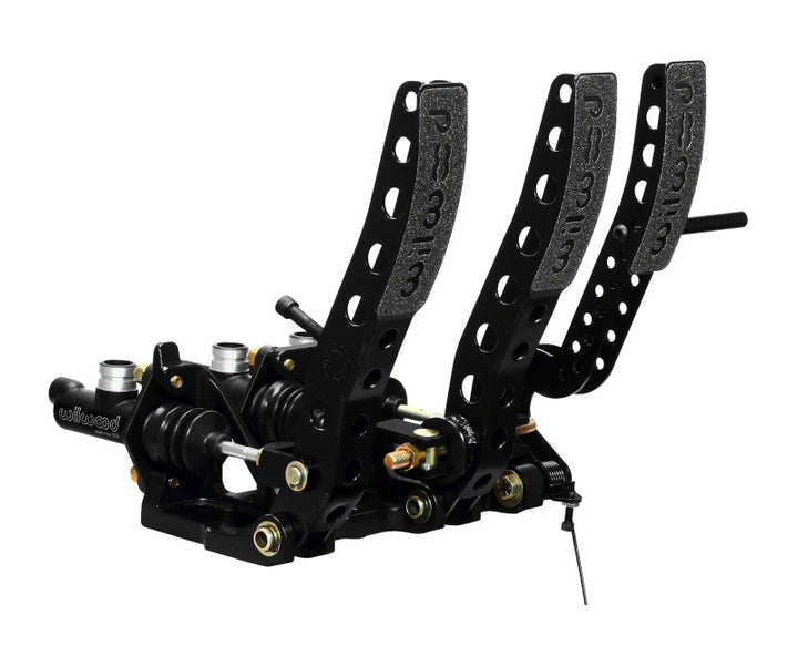 Wilwood Pedal Assembly Floor Mount-Brake Clutch & Throttle - Bull Strap