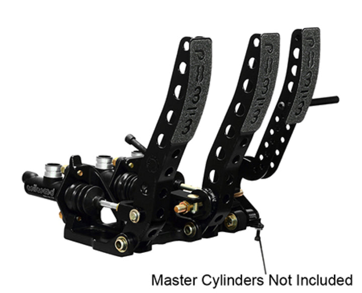 Wilwood Pedal Assembly Floor Mount-Brake Clutch & Throttle - Bull Strap