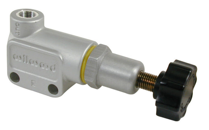 Wilwood Proportioning Valve - Knob Adjust 3/8-24 IF Inlet & Outlet - Bull Strap