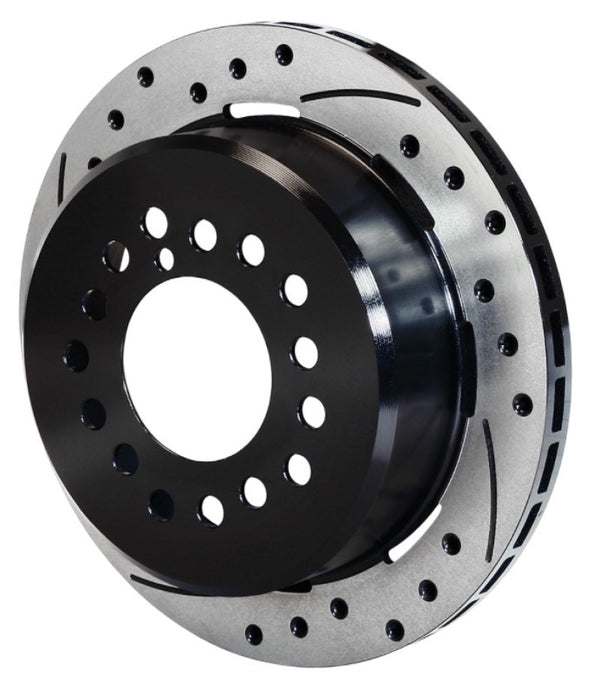 Wilwood Rotor-1.91in Offset-SRP-BLK-Drill-LH 12.19 x .810 - 5 Lug - Bull Strap