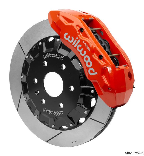 Wilwood TX6R Big Brake Truck Front Brake Kit 16in Rotor Red w/ Lines 19-25 Cadillac/Chevrolet/GMC - Bull Strap