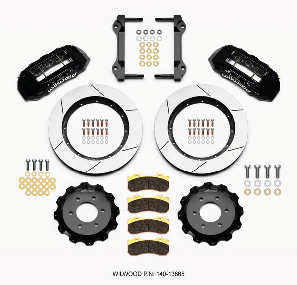 Wilwood TX6R Front Kit 15.50in Black 2010-Up Ford F150 (6 lug) - Bull Strap