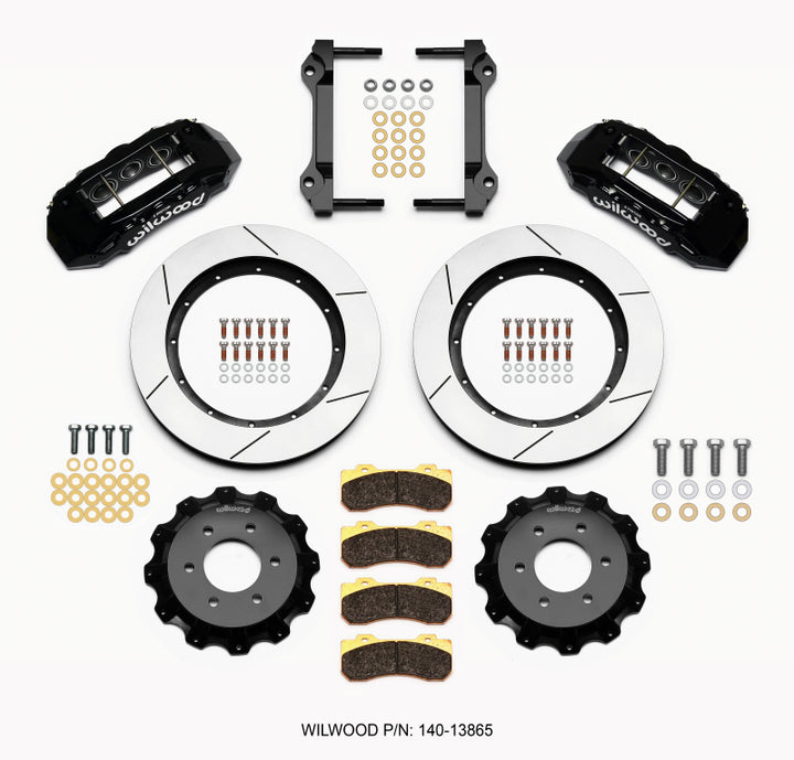 Wilwood TX6R Front Kit 15.50in Black 2010-Up Ford F150 (6 lug) - Bull Strap
