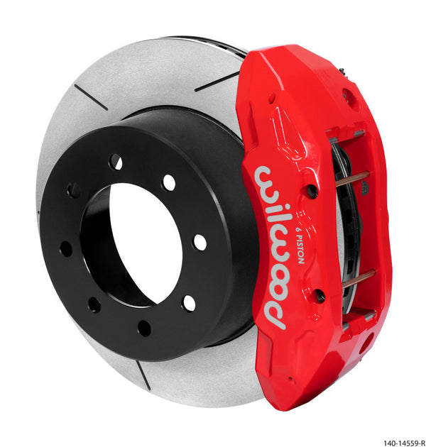 Wilwood TX6R Rear Kit 15.50in Red 13-17 Ford F-250/F-350 - 4WD - Bull Strap