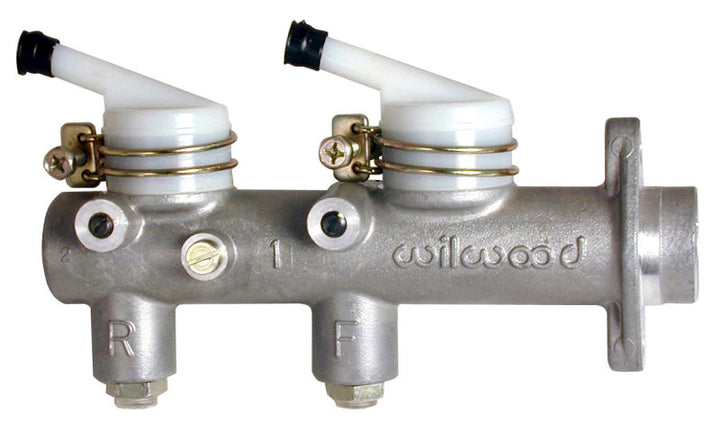 Wilwood Tandem Master Cylinder - 1in Bore w/ Remote Reservoirs - Bull Strap