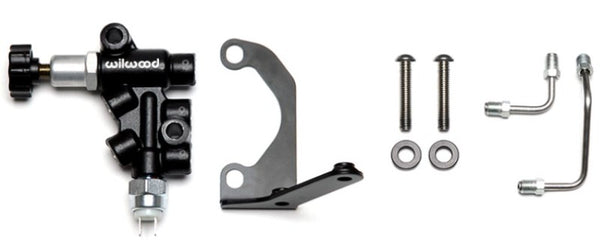 Wilwood Tandem Master Cylinder Mounting Bracket R/H Kit w/ Prop Valve - Bull Strap