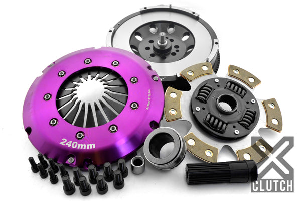 XClutch 07-10 BMW 335i Base 3.0L Stage 2R Extra HD Sprung Ceramic Clutch (8 Bolt/PB in Input Shaft) - Bull Strap