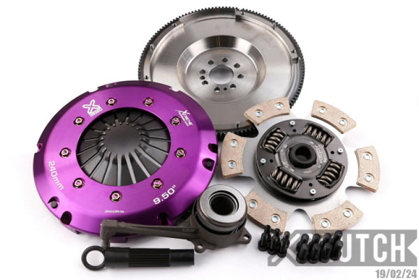 XClutch 08-09 Audi A3 Sportback 2.0L Stage 2R Extra HD Sprung Ceramic Clutch Kit - Bull Strap
